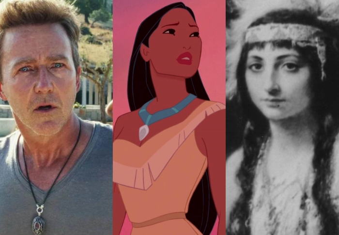 Aktorius Edwardas Nortonas sužinojo, kad Pocahontas yra jo 12 eilės prosenelė